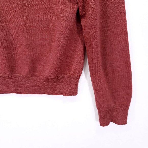 Brook Brothers Sweater Wool Silk Cashmere Womens Medium Red Pullover Top - Picture 11 of 13